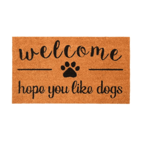 Coir Doormat Front Door Mat With Non Slip PVC Backing Printed Indoor Outdoor Mats For Home