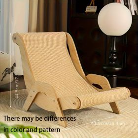2-in-1 Cat Hammock And Scratching Post Durable Linen Rope Pet Rest Chair For All Seasons (Option: Small Size)